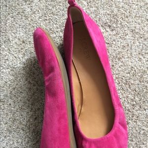 JCrew pink flats